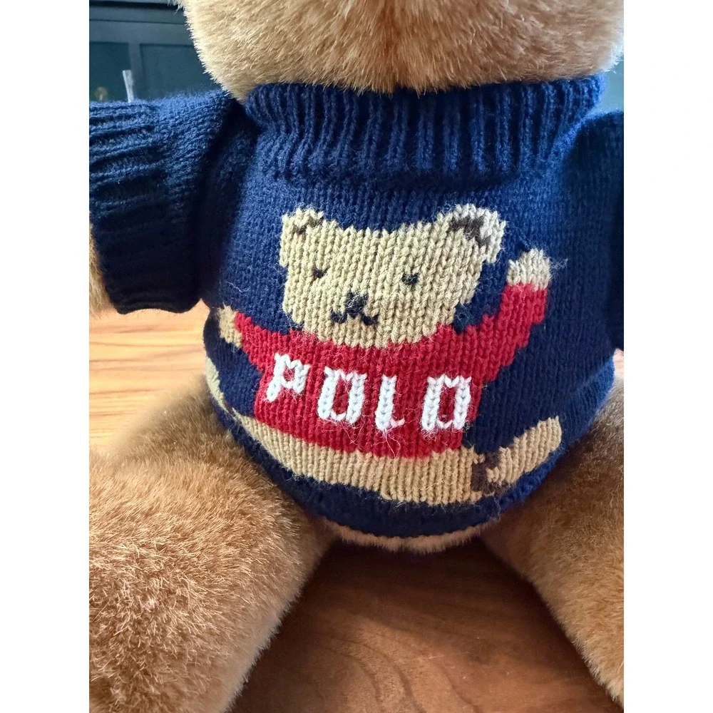 VTG Ralph Lauren Polo Bear Plush Polo Sweater Classic Americana1997